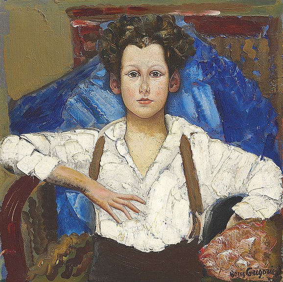 Борис Григорьев. «Портрет мальчика». 1930-е. Christie's, 5 июня. Эстимейт £100–150 тыс.