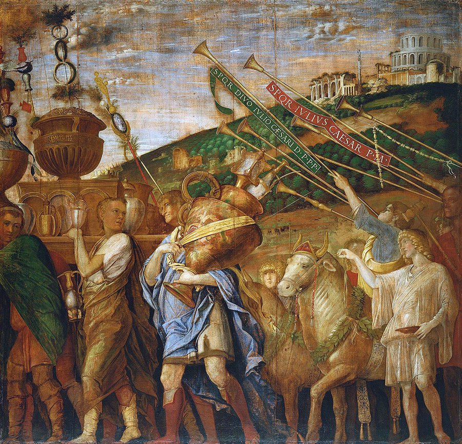 Андреа Мантенья. Картина из полиптиха «Триумф Цезаря». Конец XV в. Фото: The Royal Collectio