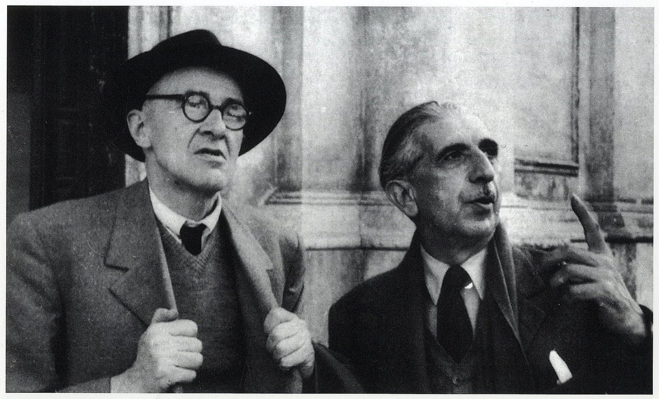Джорджо Моранди и Роберто Лонги. Фотография. Начало 1960-х