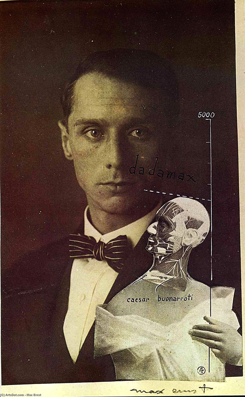 Макс Эрнст. «Пенчингбол, или Бессмертие Буонаротти». 1920 Фото: Collection of Tristan Tzara, Pari