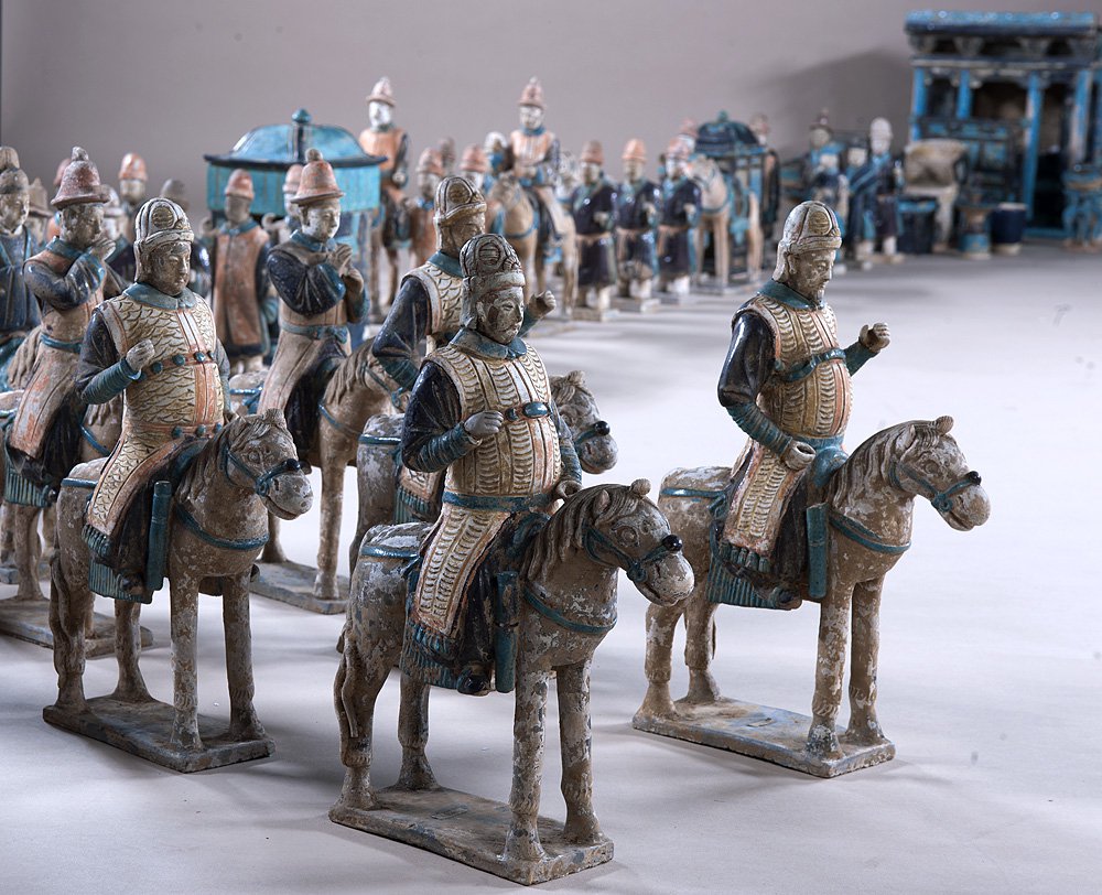 Набор статуэток почетного эскорта. Династия Мин (1368– 1644). Керамика. Фото: Shanghai Museum