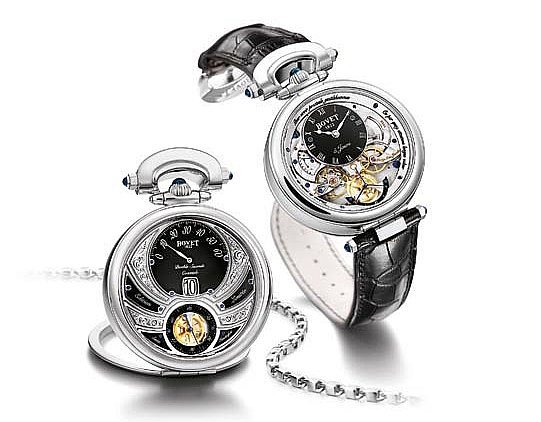 Часы Bovet, модель Amadeo Fleurier Virtuoso V легко трансформируется из наручных в карманные или настольные