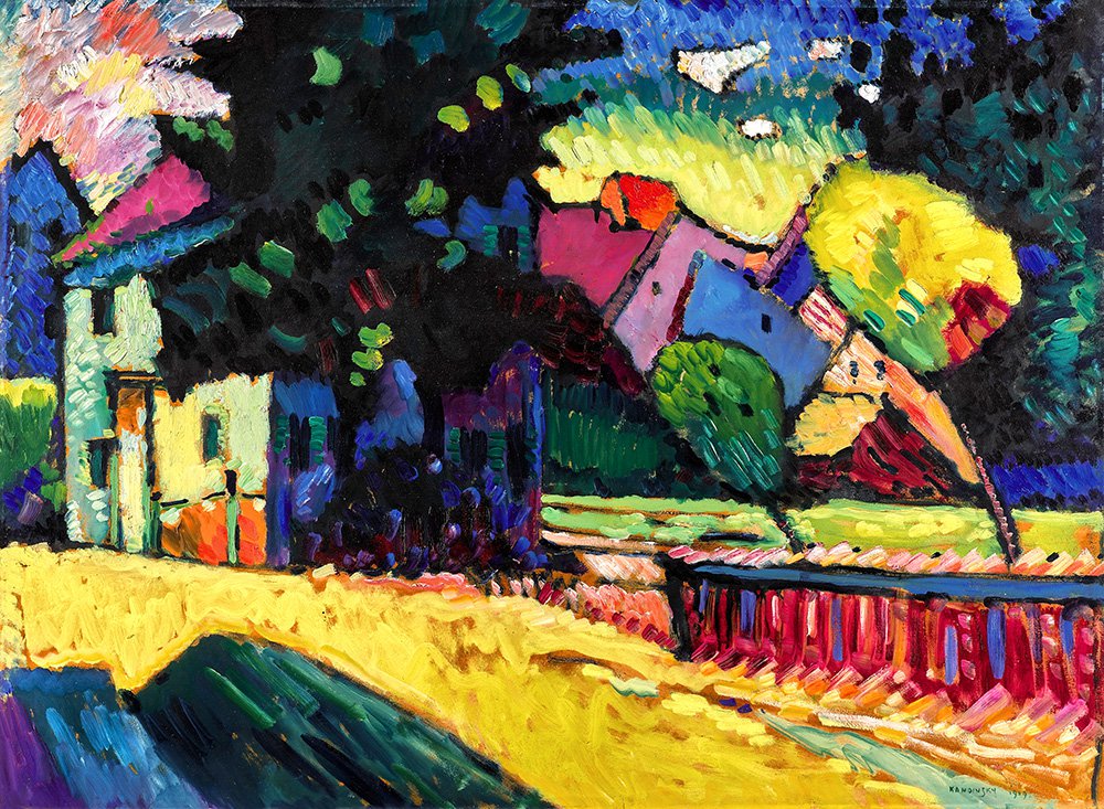 Василий Кандинский. «Мурнау. Пейзаж с зеленым домом». 1909. Фото: Sotheby'