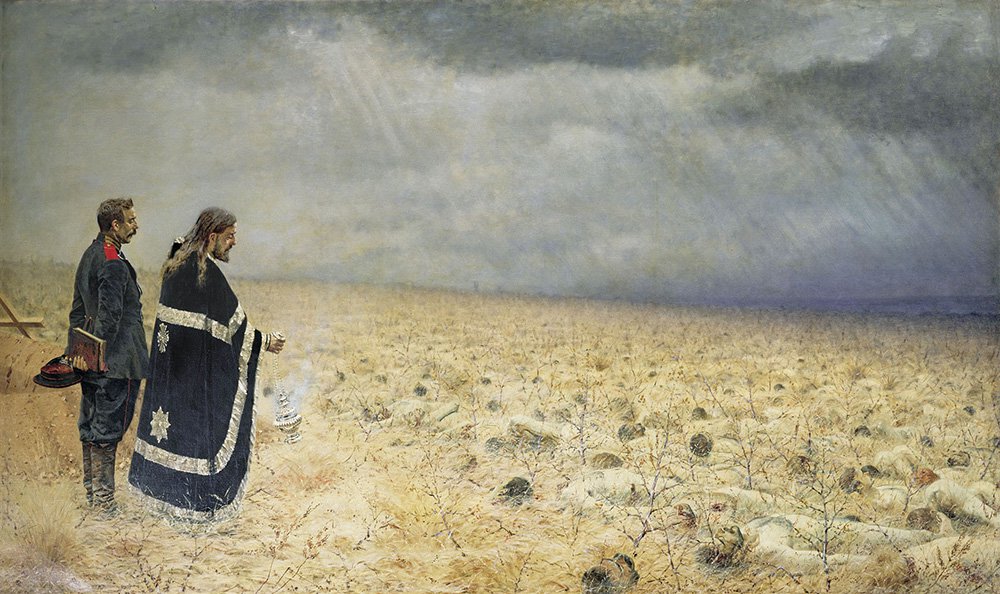Василий Верещагин. «Побежденные. Панихида». 1878–1879. Государственная Третьяковская галерея