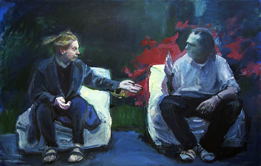 Ирина Нахова. «Дега, или Мерцание. Диалог». 2012–2016. Видеопроекция, фотография, живопись. Фото: Ирина Нахова/ГМИИ им. А.С.Пушкина
