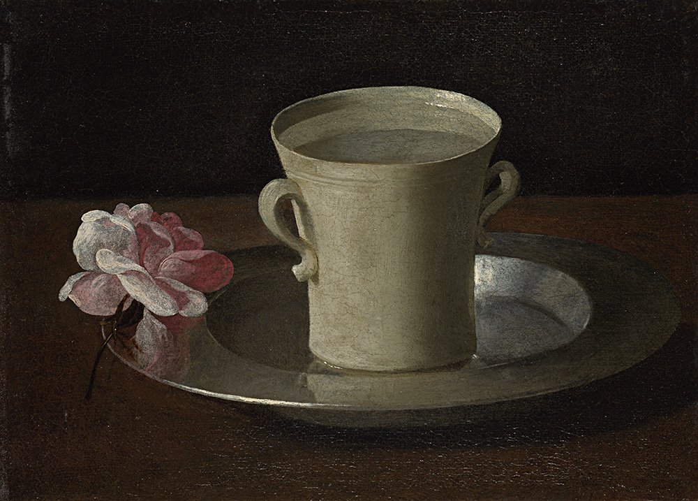 Франсиско де Сурбаран. «Чашка с водой и роза». Ок. 1630. Фото: The National Gallery, Londo