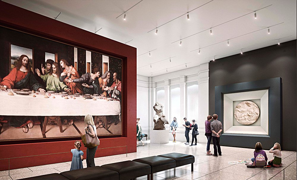 «Мадонна Таддеи» Микеланджело на новом месте. Фото: Hayes Davidson/Collection Gallery