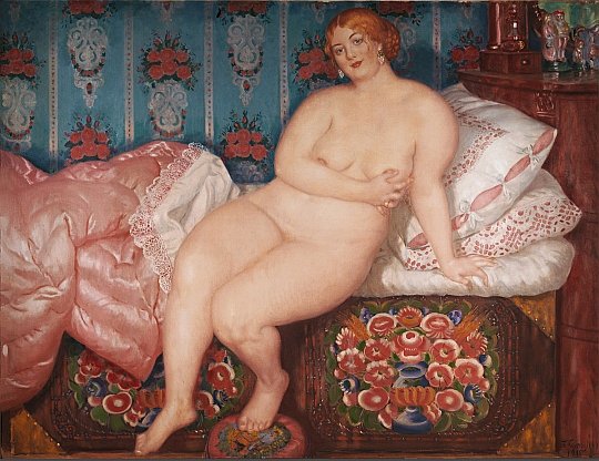 Б.М.Кустодиев Красавица. 1915