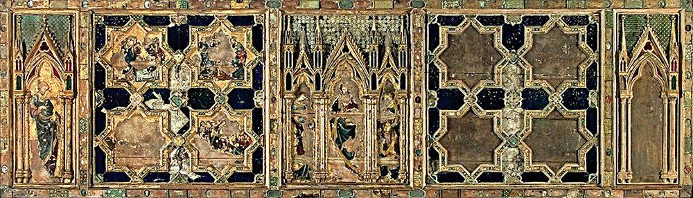 Раздел «Строительство Вестминстерского аббатства». Запрестольный образ. 1296. Фото: The Dean and Chapter of Westminster