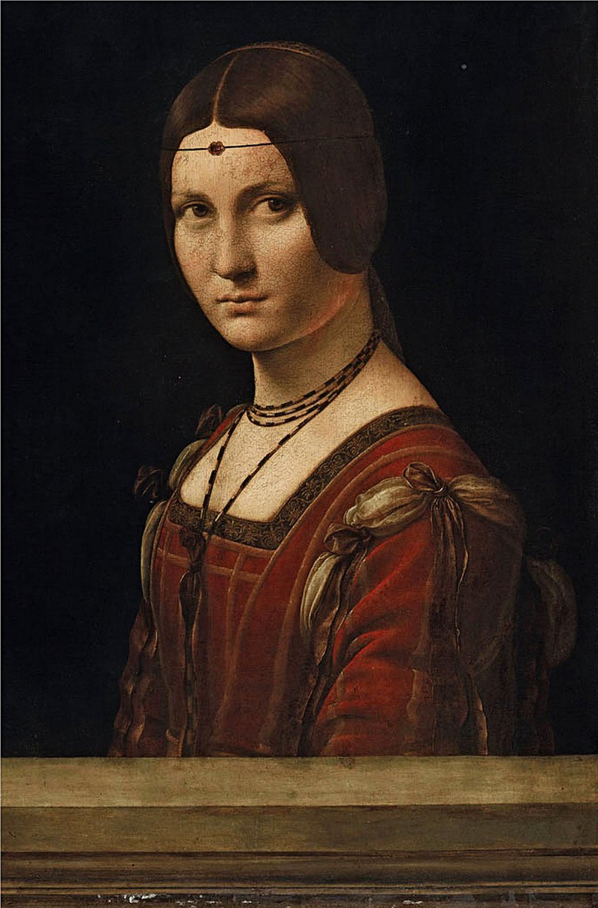 Леонардо да Винчи. «Прекрасная Ферроньера». 1490. Фото: Musée du Louvre