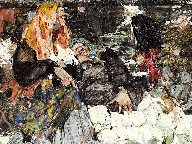 Пабло Пикассо и Ольга Хохлова в студии в Лондоне. 1919 г. Courtesy of Picasso Museum Pari