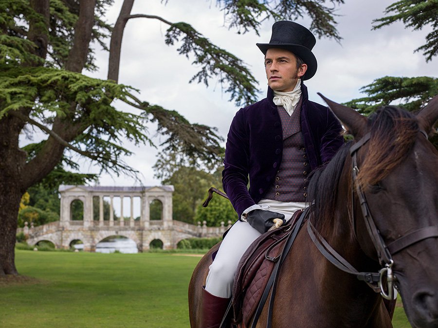 Кадр из сериала «Бриджертоны», снимавшегося в поместьях фонда National Trust. Фото: Zuma/TASS