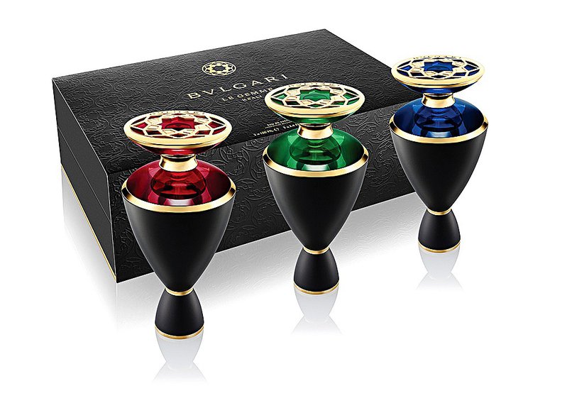 Bvlgari. Ароматы Rubinia, Veridia и Nylaia из коллекции Le Gemme Reali. Фото: Bvlgari