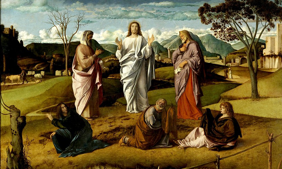 Джованни Беллини. «Преображение Христа». Около 1478–1479. Фрагмент. Фото: Museo e Real Bosco di Capodimonte
