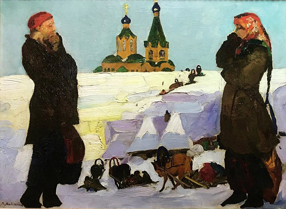 Филипп Малявин. «Перед церковью». 1920–1930. Фото: Галерея «Элизиум»