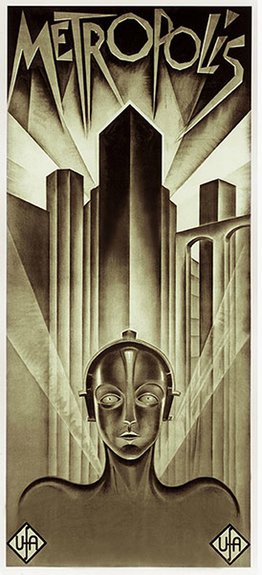 Metropolis. 1927. Heinz Schulz-Neudamm design minus the German writing. (с) theguardian.com
