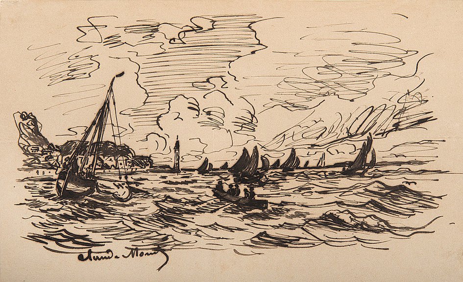 Клод Моне. «Маяк у приюта в Онфлере». 1865. Фото: Helene Bailly Gallery