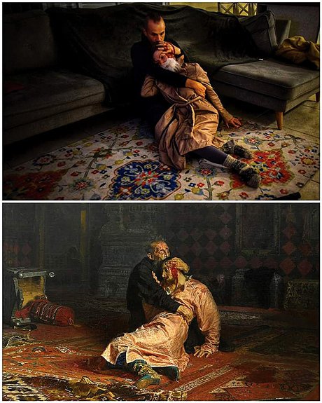 «Иван Грозный и сын его Иван 16 ноября 1581 года» Ильи Репина. Фото: www.facebook.com/groups/izoizolyacia/