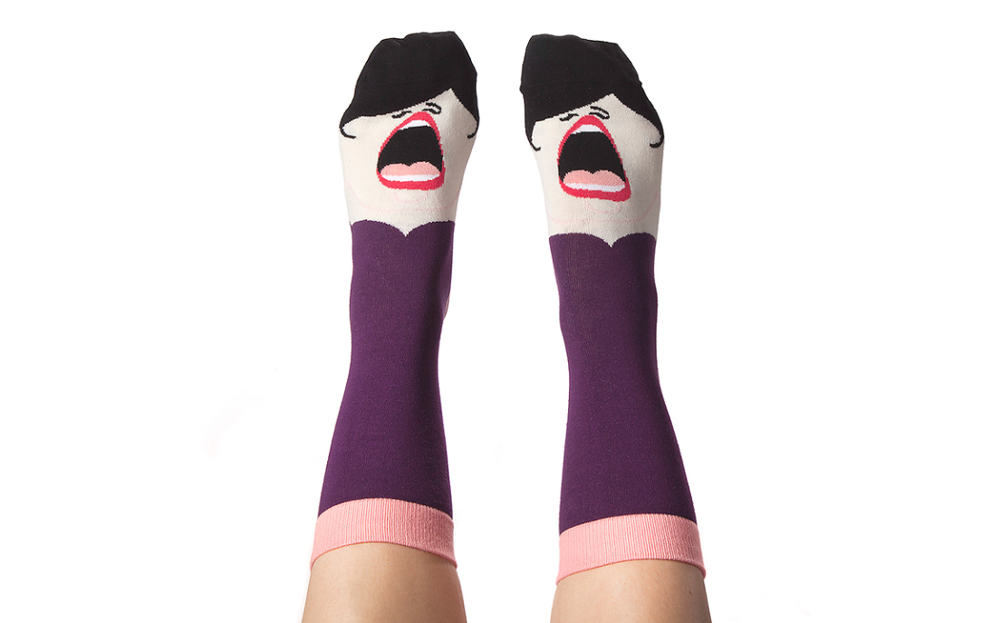 Носки Soprano socks по мотивам выставки «Опера: страсть, сила и политика» . Фото: The V&A Sho
