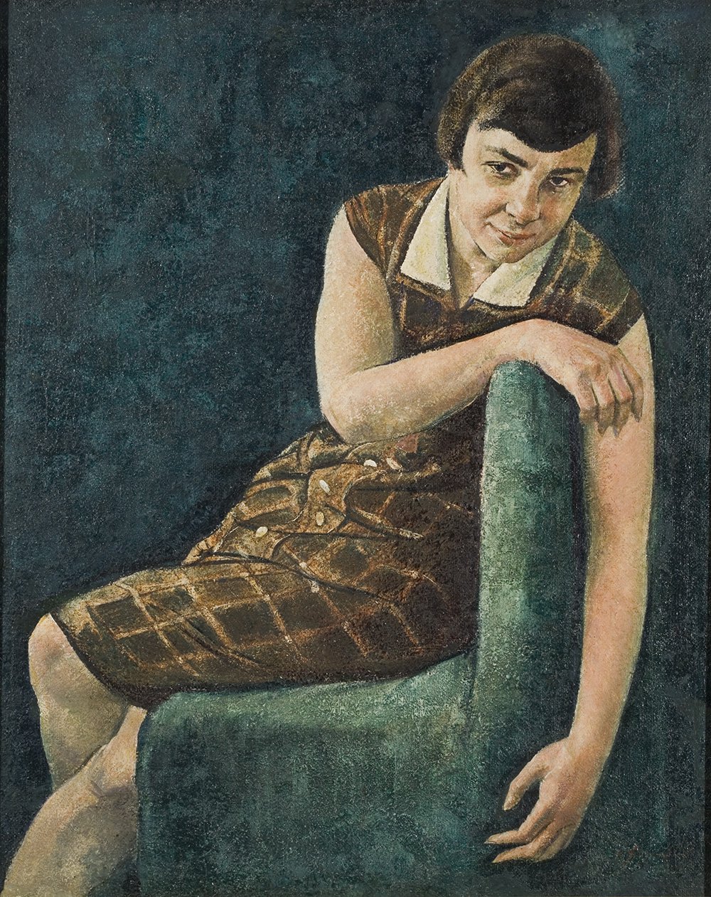 Николай Загреков. «Портрет Гертруды Галлер». 1928. Фото: Собрание Екатерины и Владимира Семенихиных.