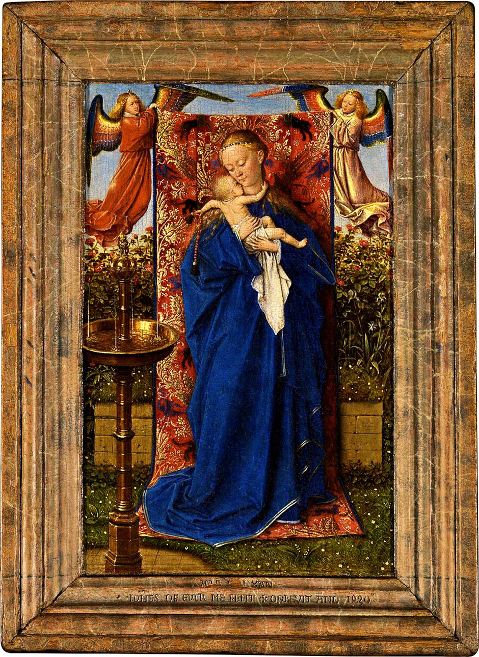 Ян ван Эйк.«Мадонна с младенцем у фонтана». 1440. Фото: Frick Collection/Michael Bodycom