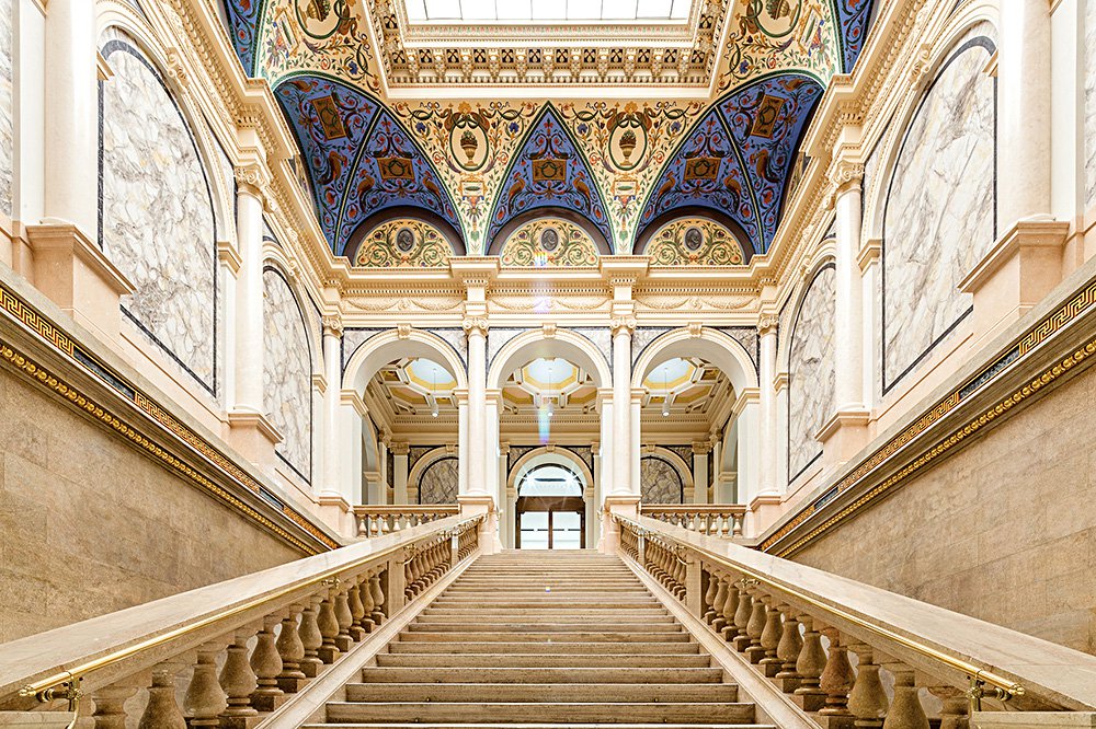 Парадная лестница Альбертины Модерн в Вене. Фото: Albertina Moder
