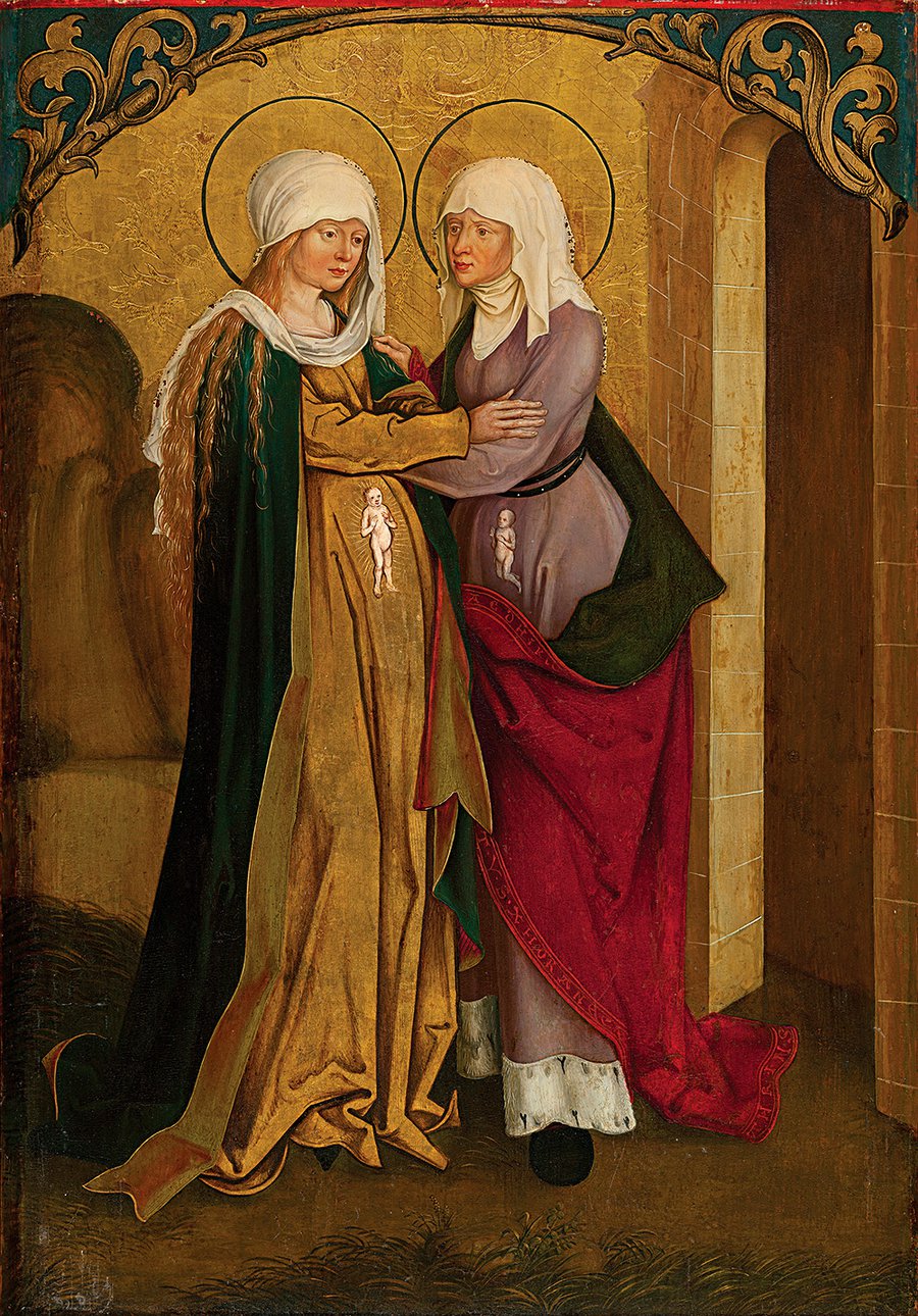 Якоб и/или Ханс Стрюб. «Встреча Марии и Елизаветы». 1505. Фото: Museo Nacional Thyssen-Bornemisza, Madrid