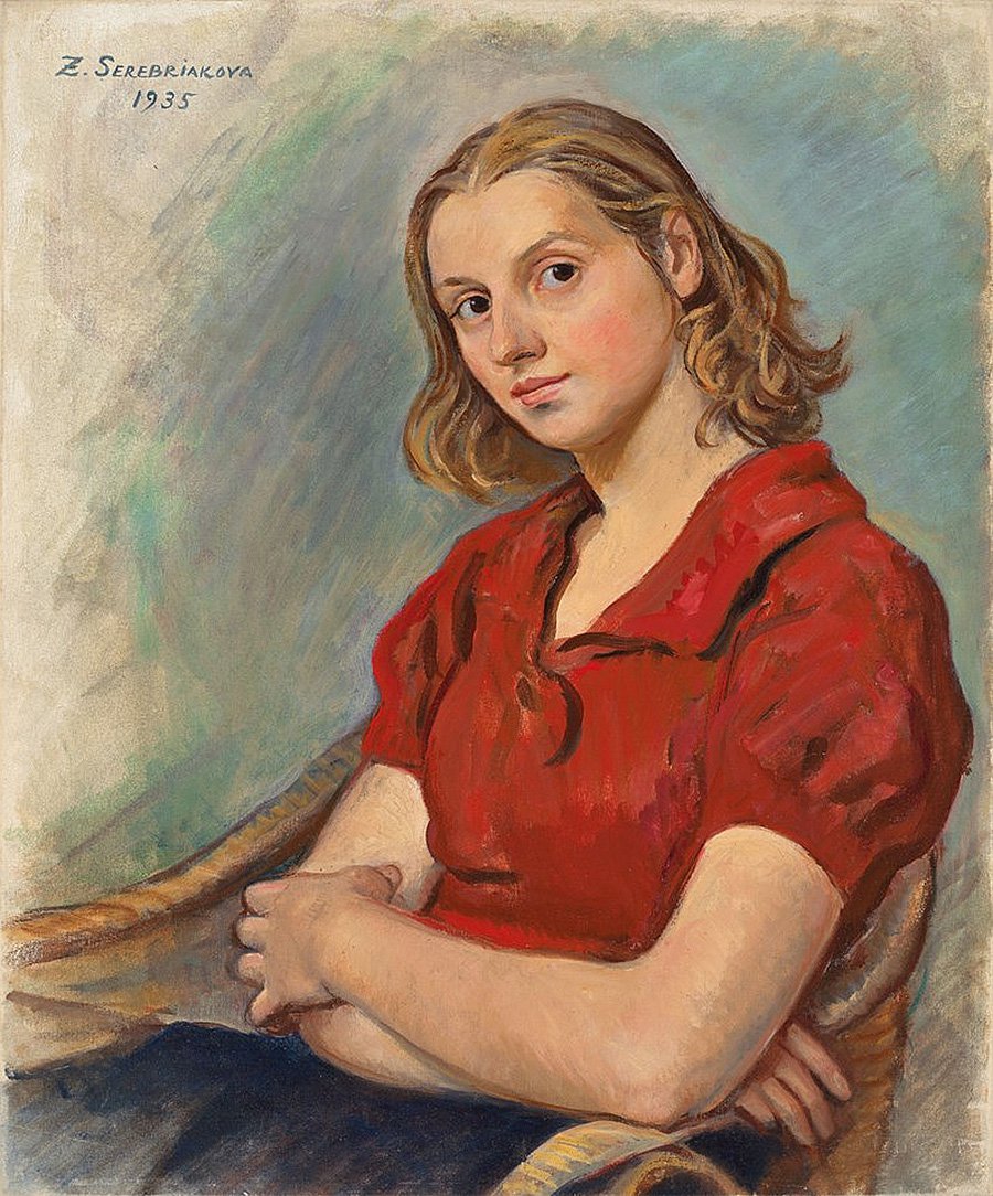 Зинаида Серебрякоа. «Портрет Кати в красной блузке». Фото: Christie’