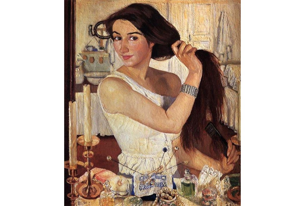 Зинаида Серебрякова. «За туалетом» («Автопортрет»). 1909.  © ГТГ