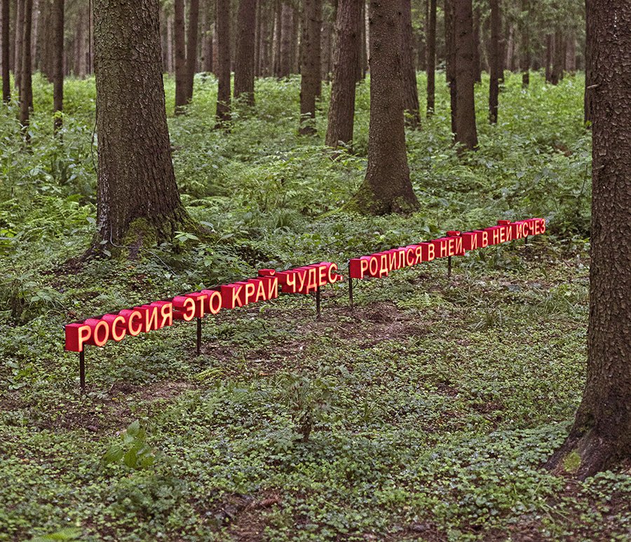 Павел Отдельнов. «Край чудес». Специально для проекта «ЧА ЩА. Выставка в лесах». Фото: Галерея JART