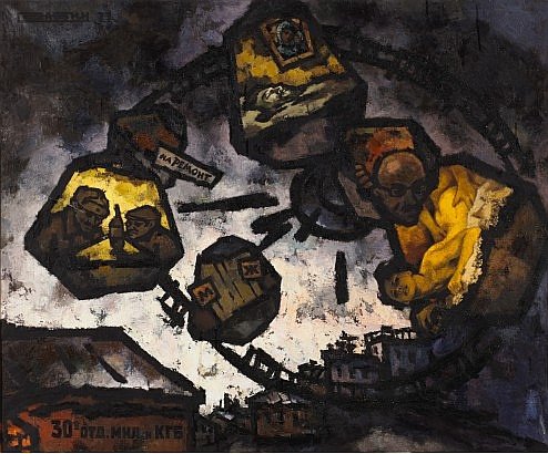 Оскар Рабин. «Чертово колесо». 1977 / Vladey