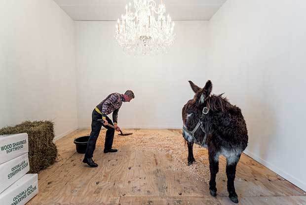 Маурицио Каттелан. Инсталляция на Frieze Art Fair. Photo: Timothy Schenck; courtesy of Frieze Project