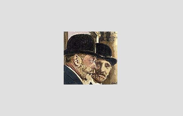 Уолтер Ричард Сикерт. Беседа в Эйнтри. Король Георг V и его советник на бегах. Ок. 1927–1930. Королевская коллекция, Кларенс-Хаус, Лондон