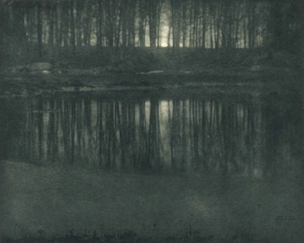 Эдвард Стейхен. «Лунный свет в пруду». 1904