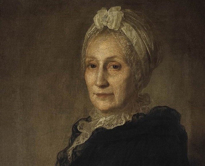Портрет А.Ю.Квашниной-Самариной. Первая половина 1770-х. Фрагмент