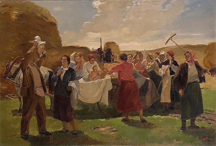 Тарас Гапоненко. «На обед к матерям». 1974