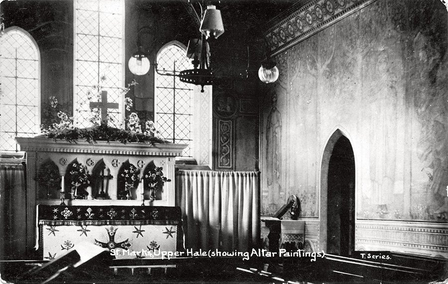 Интерьер церкви Святого Марка в деревне Аппер-Хейл. Фото: Courtesy of St. Marks Church, Upper Hale