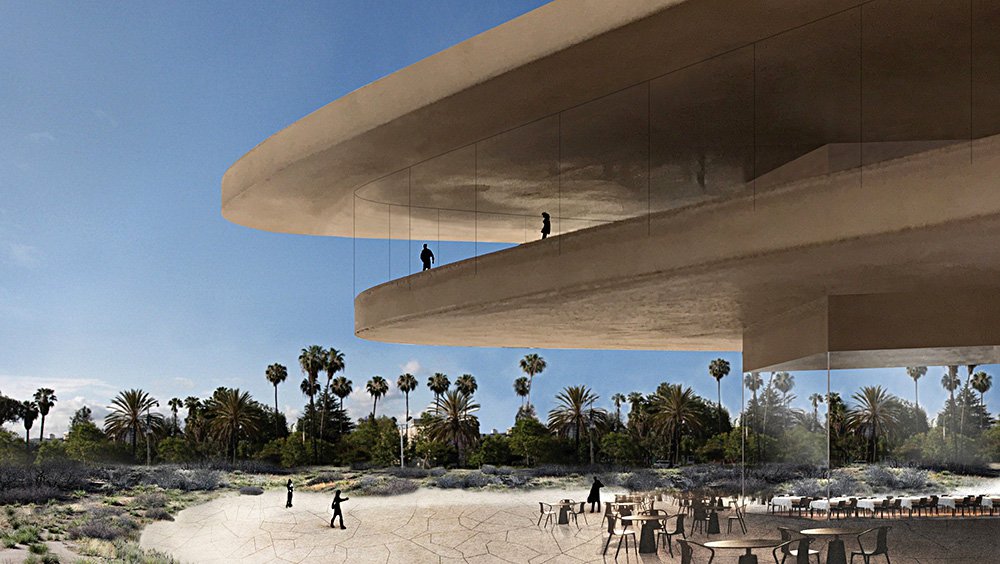 Проект нового здания музея LACMA архитектора Петера Цумтора на бульваре Уилшир в Лос-Анджелесе. Фото: Atelier. LACMA bridge - Peter Zumthor