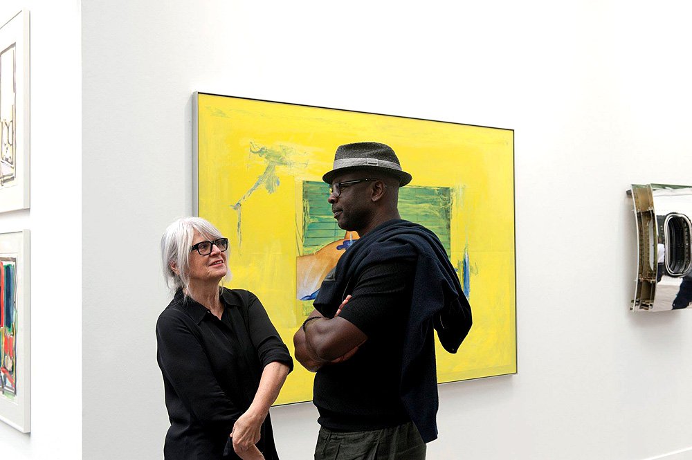 Андро Векуа. Yellow Hold, Portrait. 2018. Sprüth Magers Gallery. Фото: Marc Domage