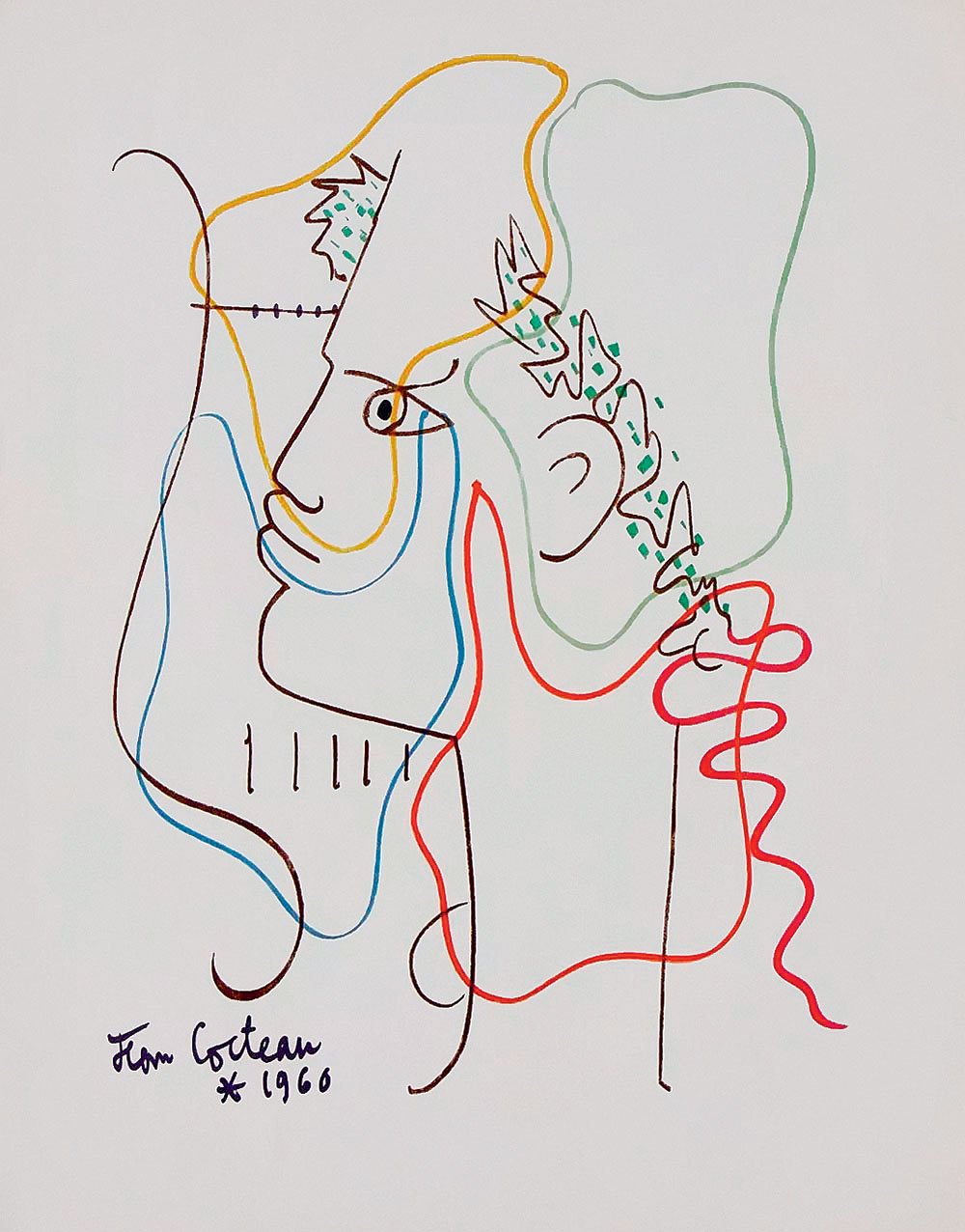 Жан Кокто. Тема «Орфея». Постер к выставке. 1960. Фото: Cartier