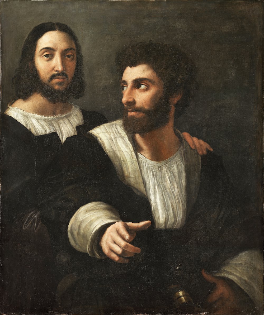 Рафаэль Санти. «Автопортрет с другом». 1517–1519. Лувр, Париж. Фото: Musée du Louvre