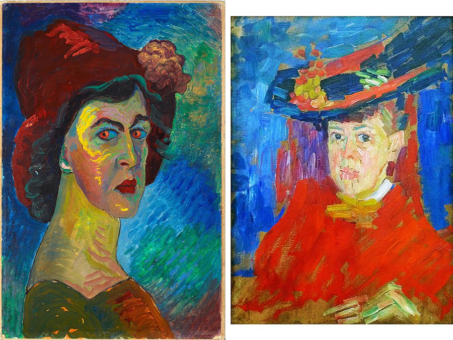 Марианна Веревкина. «Автопортрет». 1910. Фото: Städtische Galerie im Lenbachhaus und Kunstbau MünchenАлексей Явленский. «Портрет Марианны Веревкиной». 1906. Фото: Wiesbaden Museum