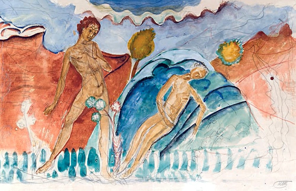 Кузьма Петров-Водкин. «Каин и Авель». 1909. Эскиз. Фото: In Artibus Foundatio