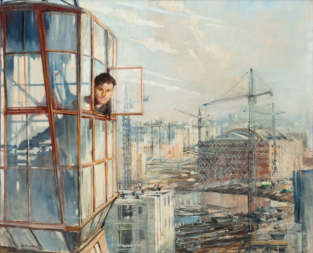 Юрий Пименов. «Район завтрашнего дня». 1957. Государственная Третьяковская галерея