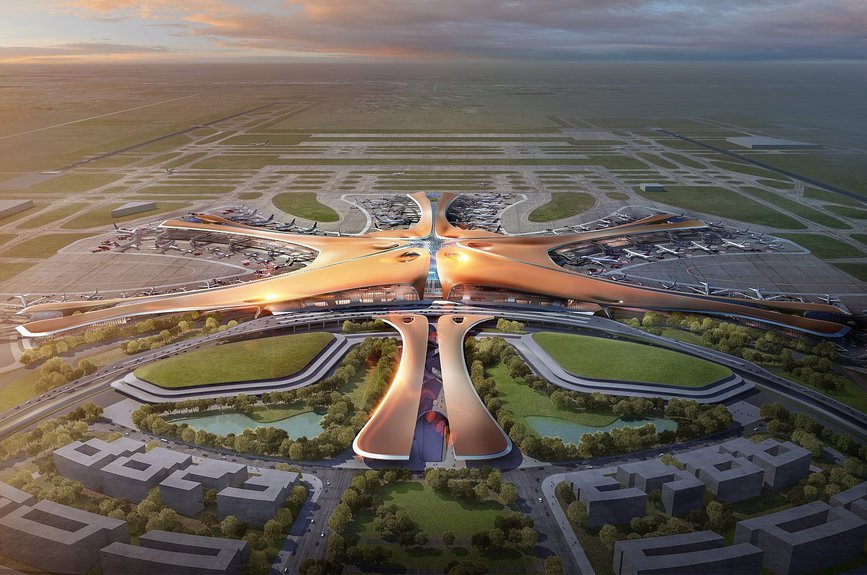 Проект аэропорта в Пекине. Фото: zaha-hadid.com