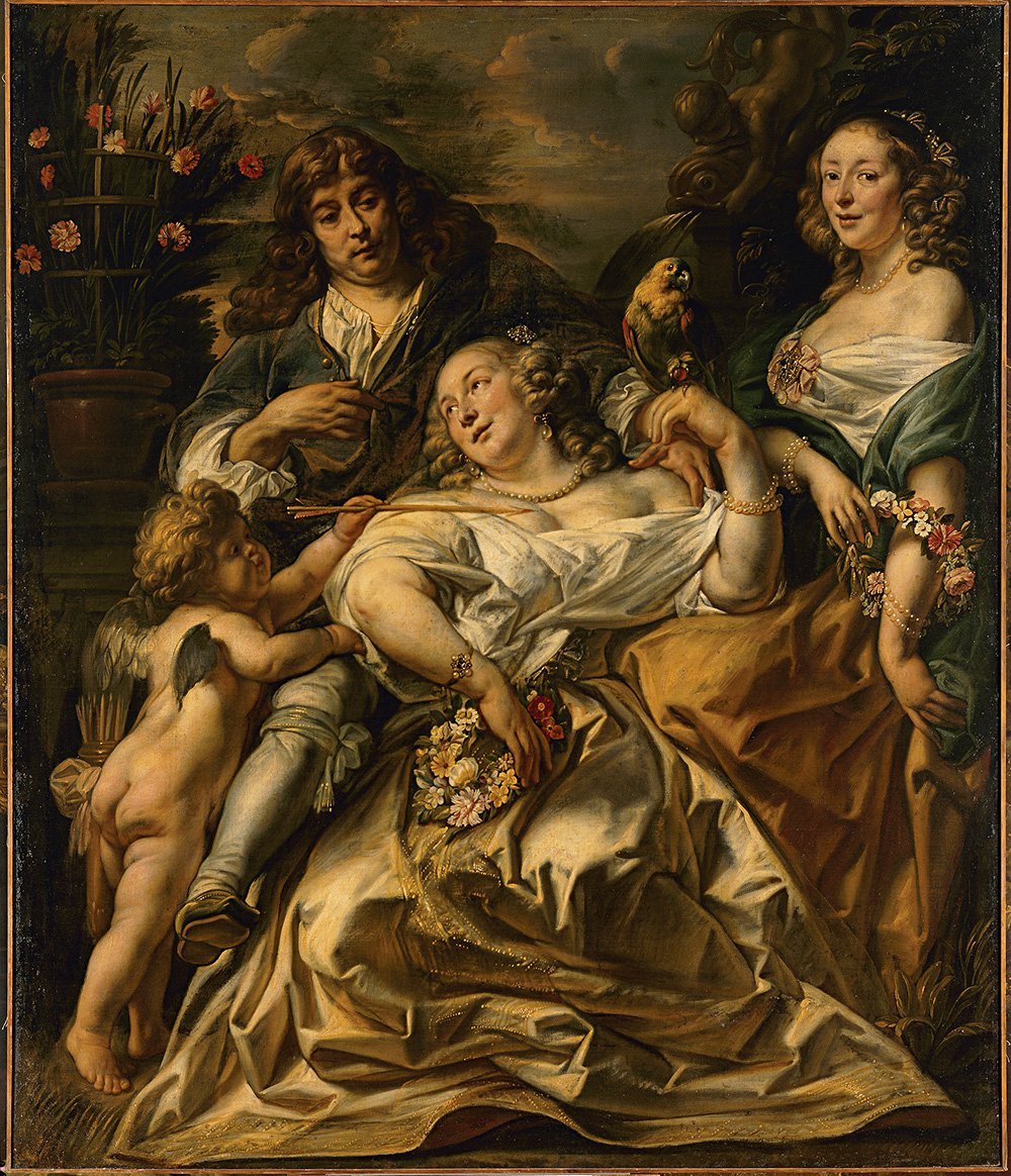 Якоб Йорданс. «Аллегорический семейный портрет». Начало 1650-х гг. Фото: Государственный Эрмитаж