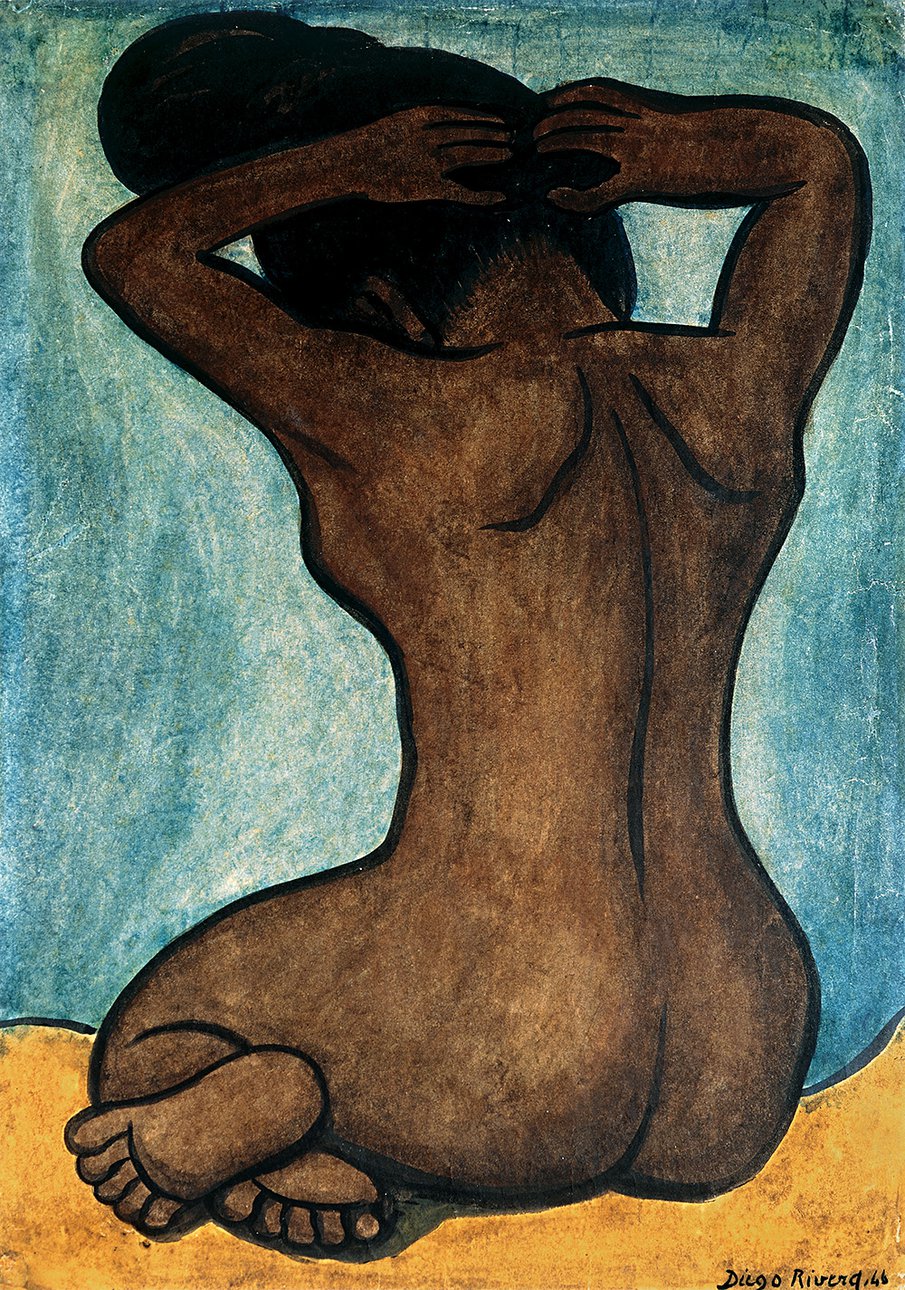 Диего Ривера. «Техуана» («Купание в реке»). 1946. Фото: Культурно-исторический фонд «Связь времен» и Музей Фаберже, Frida Kahlo museum