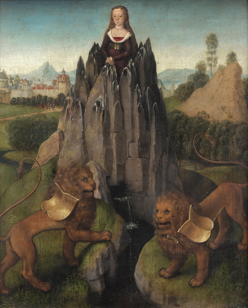 Ханс Мемлинг. "Аллегория невинности". 1479–1480. Инв. № MJAP-P 857. Дерево, масло. ©Institut de France, Musée Jacquemart-André, Photo Studio Sébert, Paris, 2016