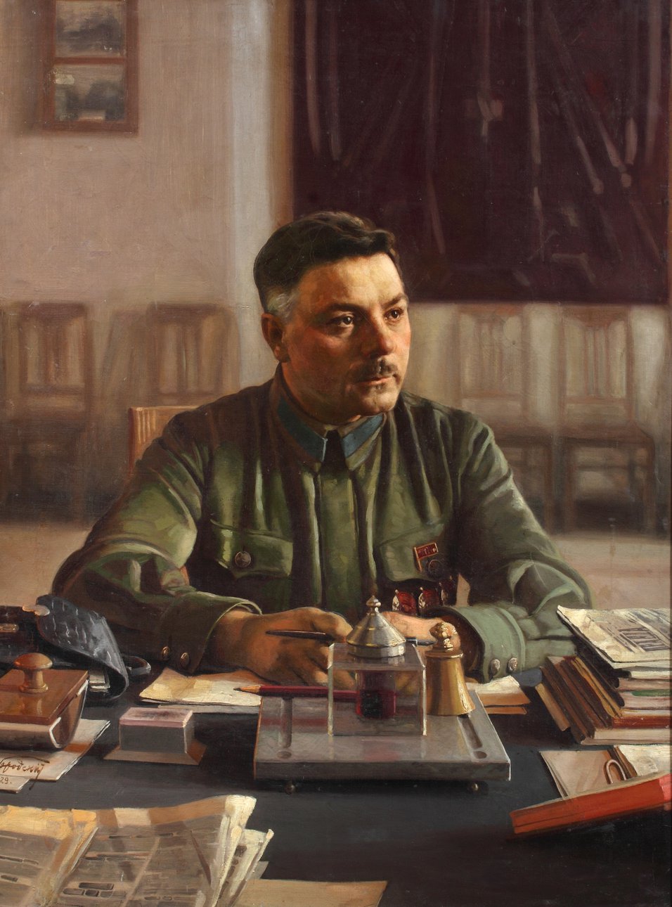 1929. 116,3х87 смИсаак Израилевич Бродский (1883–1939)«Совком», аукцион № 80 «Триумф соцреализма», 25 октября 2008 года