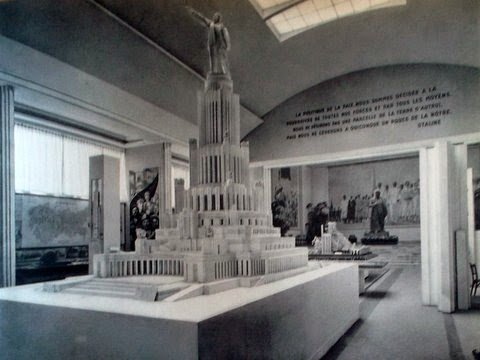 Проект Дворца Советов в павильоне СССР на Всемирной выставке в Париже в 1937 г. Фото: MacDougall'